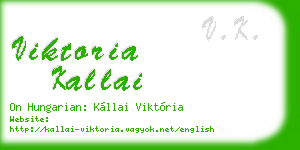 viktoria kallai business card